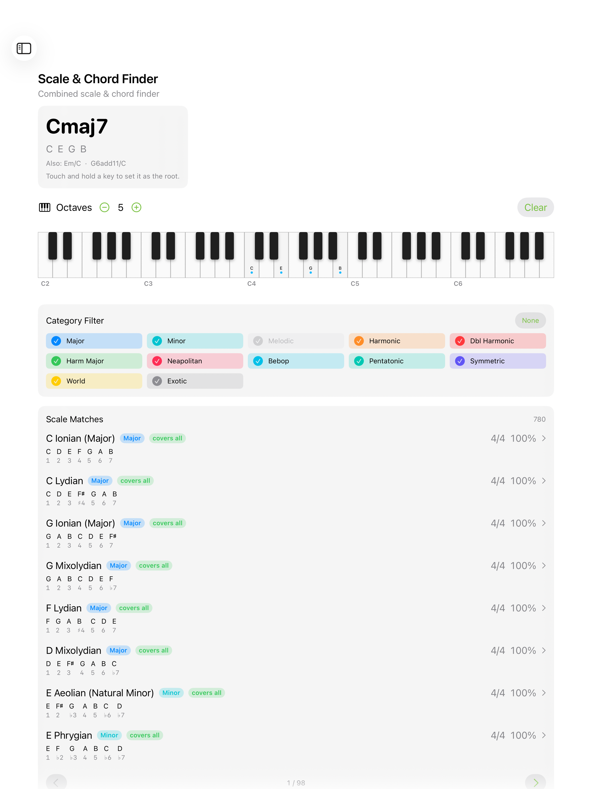 Modes iOS on iPad